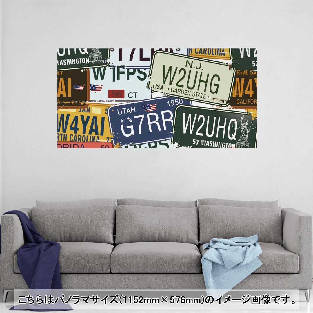 ポスター ウォールステッカー ポステッカー パノラマサイズ ポスターステッカー シール式ステッカー 飾..
