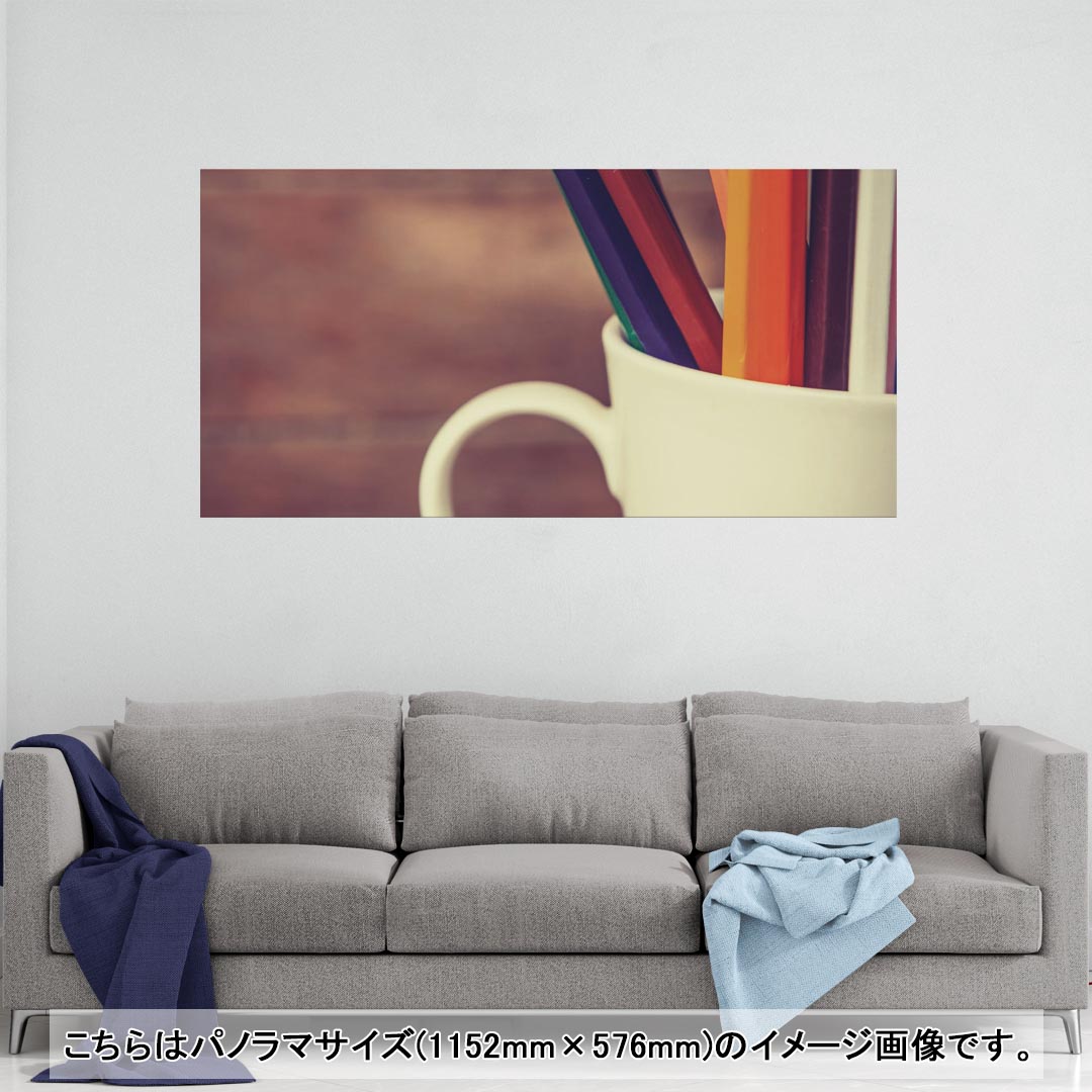 ポスター ウォールステッカー ポステッカー パノラマサイズ ポスターステッカー シール式ステッカー 飾り 1152mm×576mm 写真 フォト 壁 インテリア おしゃれ 剥がせる wall sticker poster 006471 写真　色鉛筆