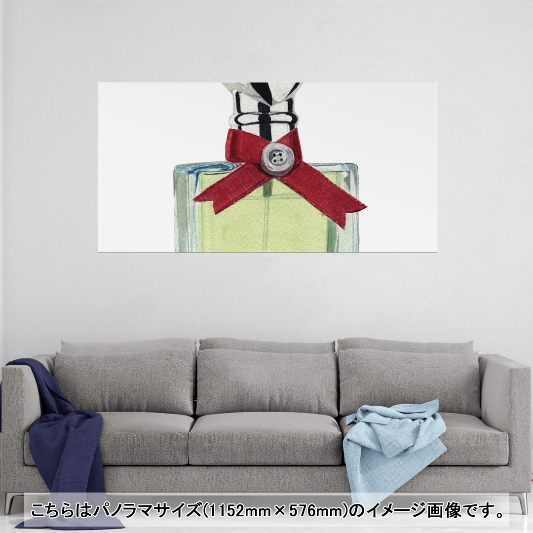 ポスター ウォールステッカー ポステッカー パノラマサイズ ポスターステッカー シール式ステッカー 飾り 1152mm×576mm 写真 フォト 壁 インテリア おしゃれ 剥がせる wall sticker poster 015828 香水　perfume　化粧