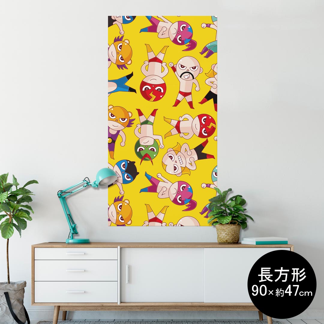 ポスター ウォールステッカー 長方形 シール式ステッカー 飾り 90×47cm Lsize 長方形 壁 インテリア お..