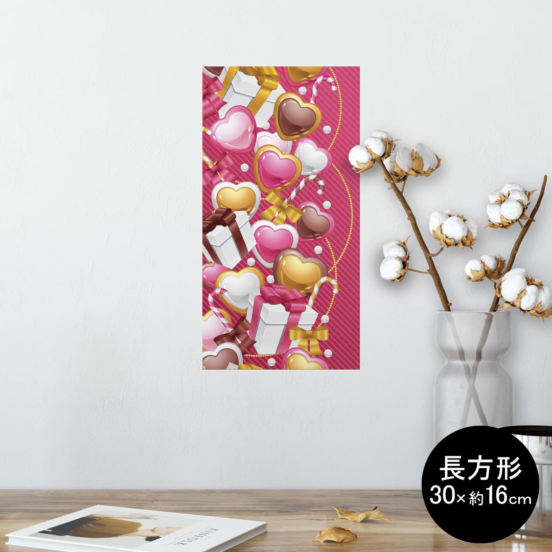 ポスター ウォールステッカー 長方形 シール式ステッカー 飾り 30×16cm Ssize 壁 インテリア おしゃれ..