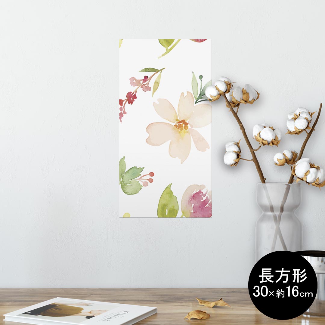 ポスター ウォールステッカー 長方形 シール式ステッカー 飾り 30×16cm Ssize 壁 インテリア おしゃれ..