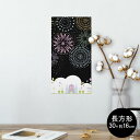 ポスター ウォールステッカー 長方形 シール式ステッカー 飾り 30×16cm Ssize 壁 インテリア おしゃれ 剥がせる wall sticker poster 013965 花火 夜空 カラフル