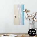 ポスター ウォールステッカー 長方形 シール式ステッカー 飾り 30×16cm Ssize 壁 インテリア おしゃれ 剥がせる wall sticker poster 014963 風景 自然 背景 海 海岸