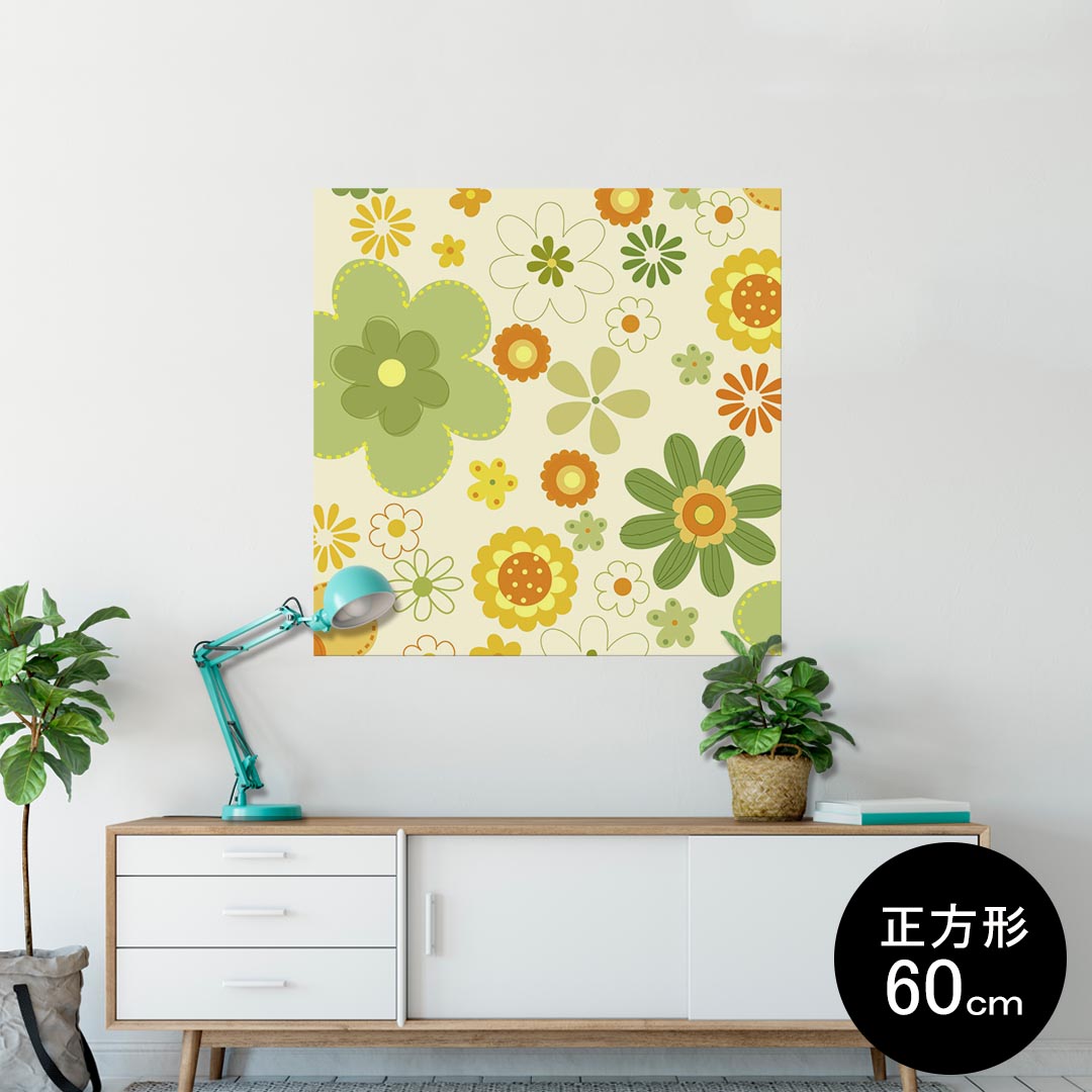 ポスター ウォールステッカー シール式ステッカー 飾り 90×90cm Lsize 正方形 壁 インテリア おしゃれ..