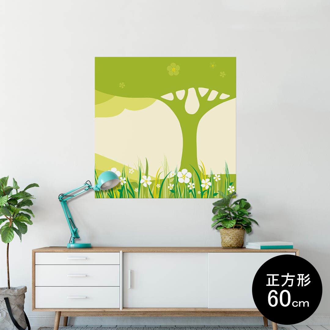 ポスター ウォールステッカー シール式ステッカー 飾り 60×60cm Msize 正方形 壁 インテリア おしゃれ..