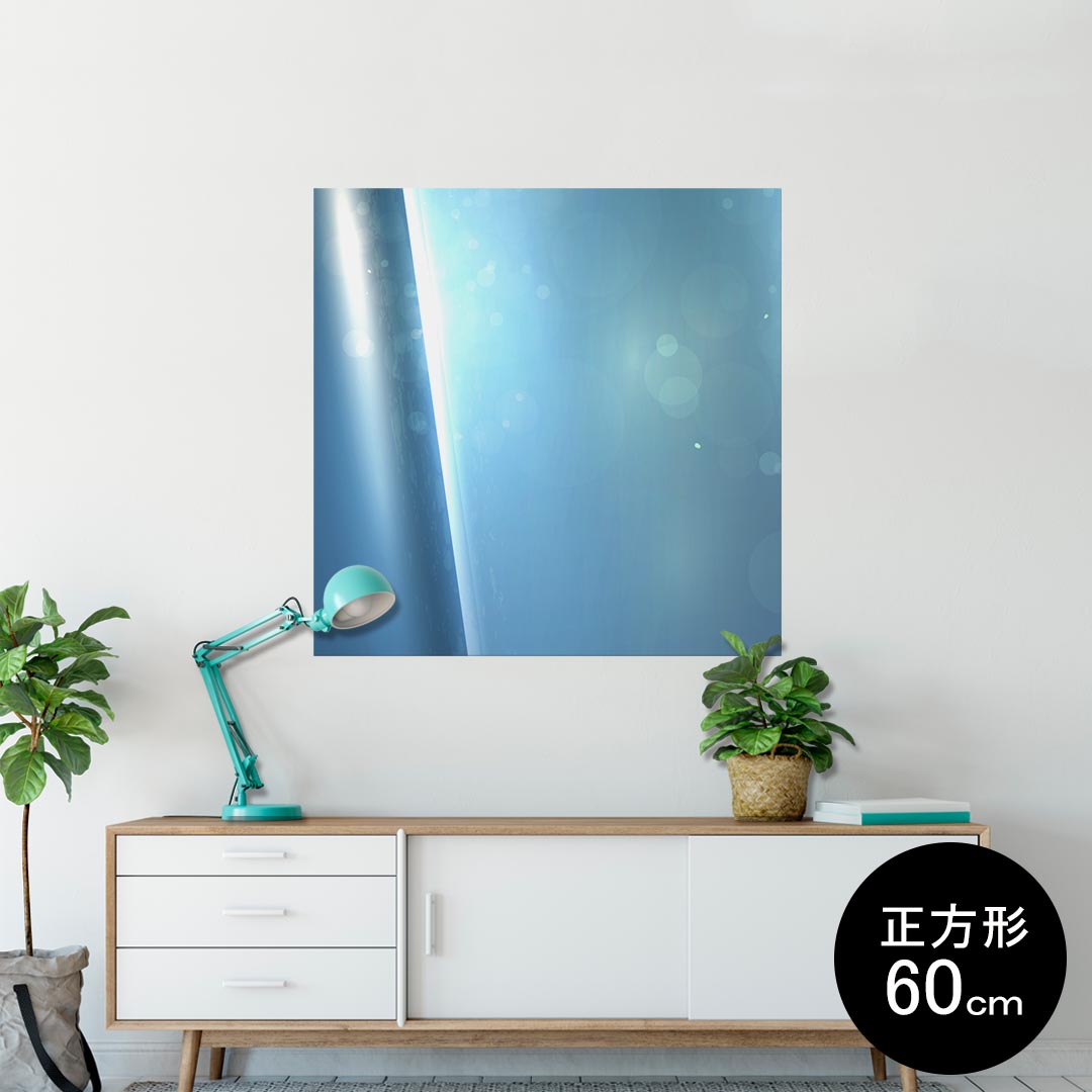 ポスター ウォールステッカー シール式ステッカー 飾り 60×60cm Msize 正方形 壁 インテリア おしゃれ　剥がせる wall sticker poster 001388 海