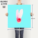 ポスター ウォールステッカー シール式ステッカー 飾り 60×60cm Msize 正方形 壁 インテリア おしゃれ　剥がせる wall sticker poster 014056 花　ピンク 3