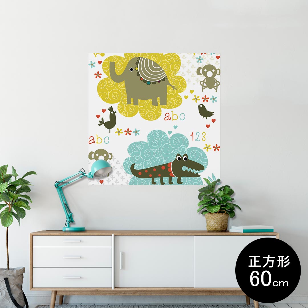 ポスター ウォールステッカー シール式ステッカー 飾り 90×90cm Lsize 正方形 壁 インテリア おしゃれ..