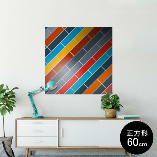 ポスター ウォールステッカー シール式ステッカー 飾り 90×90cm Lsize 正方形 壁 インテリア おしゃれ 剥がせる wall sticker poster 006362 カラフル 模様 ポスター ウォールステッカー シール式ステッカー 飾り 90×90cm Lsize 正方形 壁 インテリア おしゃれ 剥がせる wall sticker poster 006362 カラフル 模様