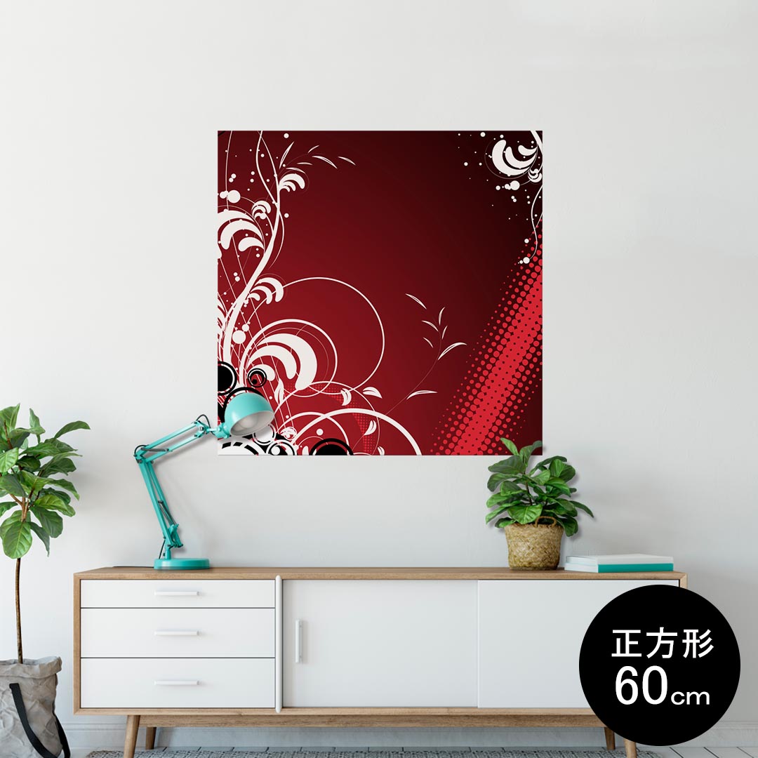 ポスター ウォールステッカー シール式ステッカー 飾り 90×90cm Lsize 正方形 壁 インテリア おしゃれ..