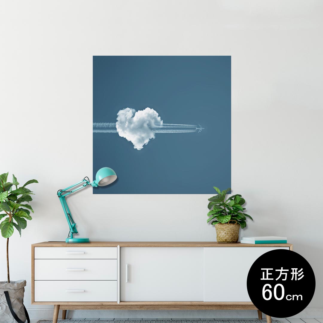 ポスター ウォールステッカー シール式ステッカー 飾り 90×90cm Lsize 正方形 壁 インテリア おしゃれ..