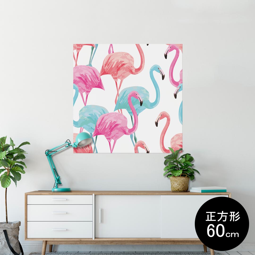 ポスター ウォールステッカー シール式ステッカー 飾り 90×90cm Lsize 正方形 壁 インテリア おしゃれ..