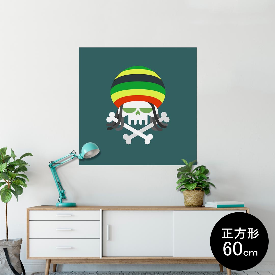 ポスター ウォールステッカー シール式ステッカー 飾り 90×90cm Lsize 正方形 壁 インテリア おしゃれ..