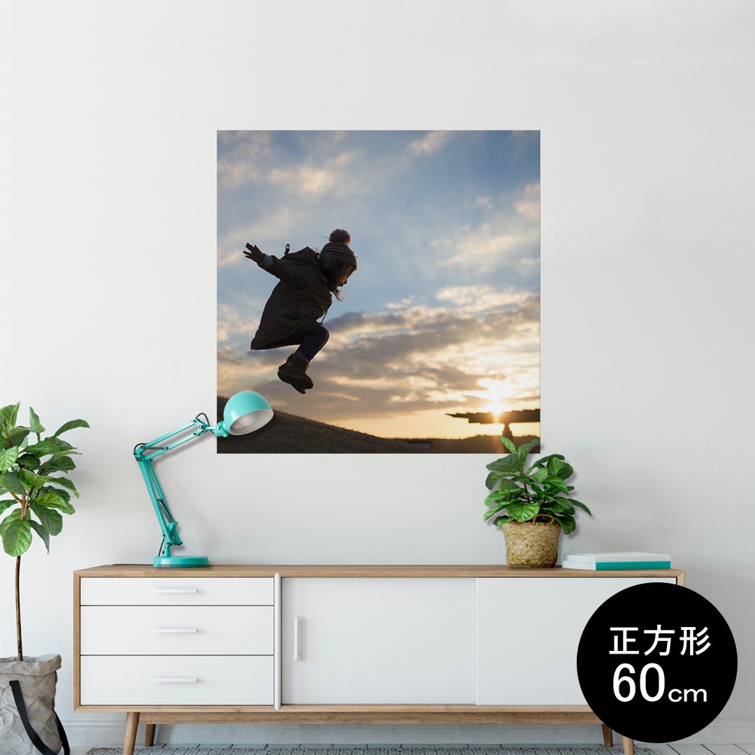 ポスター ウォールステッカー シール式ステッカー 飾り 60×60cm Msize 正方形 壁 インテリア おしゃれ 剥がせる wall sticker poster 014920 自然 景色 風景