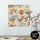 ポスター ウォールステッカー シール式ステッカー 飾り 30×30cm Ssize 正方形 壁 インテリア おしゃれ 剥がせる wall sticker poster 003961 モンスター キャラクター ポップ