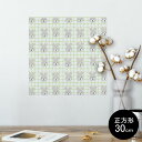 ポスター ウォールステッカー シール式ステッカー 飾り 30×30cm Ssize 正方形 壁 インテリア おしゃれ 剥がせる wall sticker poster 005665 模様 兎 動物