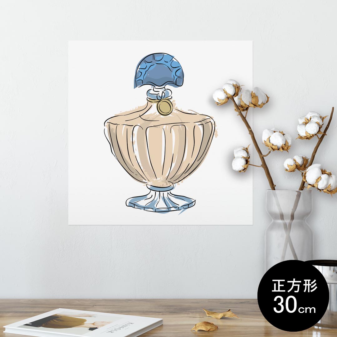 ポスター ウォールステッカー シール式ステッカー 飾り 30×30cm Ssize 正方形 壁 インテリア おしゃれ　剥がせる wall sticker poster 010910 香水　おしゃれ　フレグランス