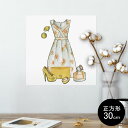 ポスター ウォールステッカー シール式ステッカー 飾り 30×30cm Ssize 正方形 壁 インテリア おしゃれ 剥がせる wall sticker poster 014755 服 おしゃれ 黄色|詳細画像