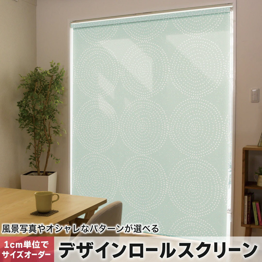 1cm単位サイズオーダー ロールスクリーン ロールカーテン オーダーメイド タチカワ 日本製 間仕切り カーテン 採光 非遮光 目隠し UVカット カーテンレール チェーン式 プル式 050587