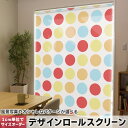 1cm単位サイズオーダー ロールスクリーン ロールカーテン オーダーメイド タチカワ 日本製 間仕切り カーテン 採光 非遮光 目隠し UVカット カーテンレール チェーン式 プル式 007076 チェック・ボーダー 水玉 模様
