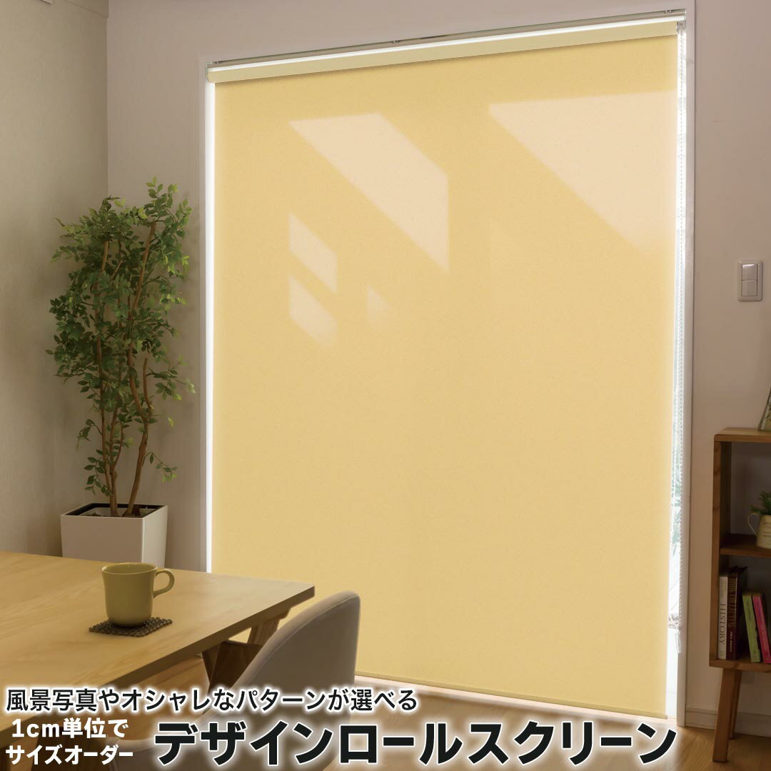 1cm単位サイズオーダー ロールスクリーン ロールカーテン オーダーメイド タチカワ 日本製 間仕切り カーテン 採光 非遮光 目隠し UVカット カーテンレール チェーン式 プル式 012235 オレンジ 単色 シンプル