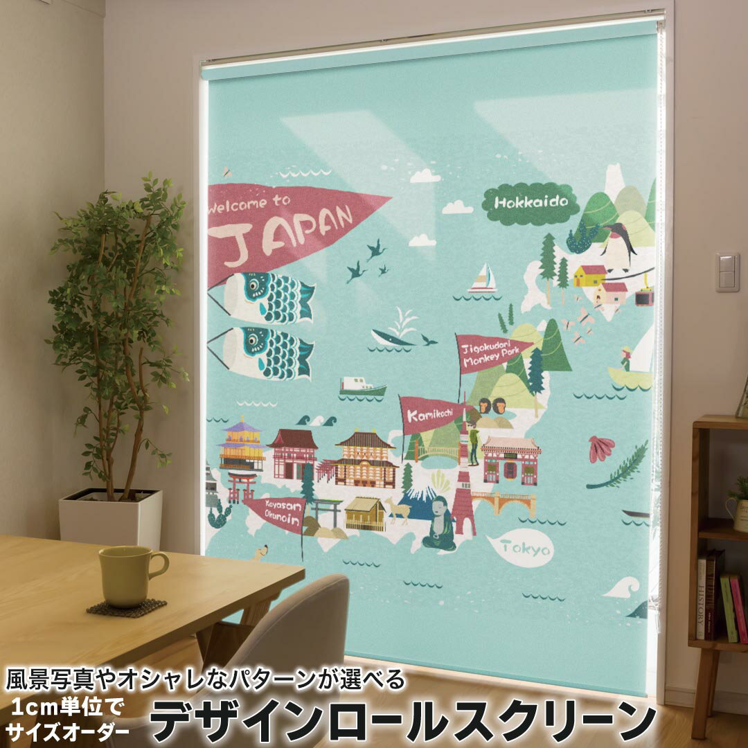 1cm単位サイズオーダー ロールスクリーン ロールカーテン オーダーメイド タチカワ 日本製 間仕切り カ..