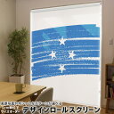 1cm単位サイズオーダー ロールスクリーン ロールカーテン オーダーメイド タチカワ 日本製 間仕切り カーテン 採光 非遮光 目隠し UVカット カーテンレール チェーン式 プル式 018509 国旗 micronesia ミクロネシア