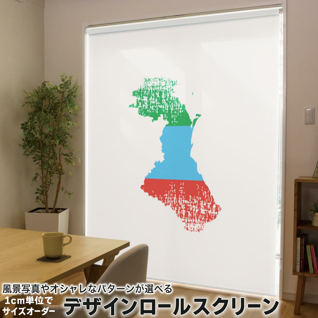 201 cm - 240 cm - 1cm単位サイズオーダー ロールスクリーン ロールカーテン オーダーメイド タチカワ 日本製 間仕切り カーテン 採光 非遮光 目隠し UVカット カーテンレール チェーン式 プル式 018810 国旗 dagestan ダゲスタン