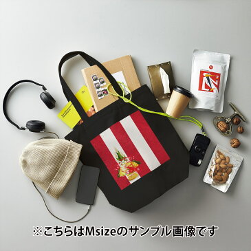 デザイントートバッグ Lsize キャンバス デイパック バッグ レディースバッグ ホワイト ブラック ネイビー white black navy  013628 お正月 紅白 門松