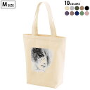 選べる10カラー デザイントートバッグ Msize キャンバス デイパック バッグ レディースバッグ 012059 女性 イラスト モノトーン(4)
