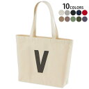 選べる10カラー デザイントートバッグ Wsize キャンバス デイパック バッグ レディースバッグ 019202 フォント 文字 v アルファベット(4)