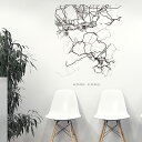 世界の都市MAP☆シール式ウォールステッカー 90×90cm wall sticker 地図 ストリートマップ street map world city都市地...