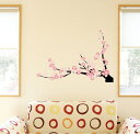 3sizeから選べる!2025 お正月ウォールステッカー newyear 飾り 300×300mm 600×600mm 900×900mm 桜 ピンク 009...