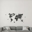 地図☆ シール式ウォールステッカー ウォールステッカー 飾り 90×90cm 世界地図 日本地図 world map japan 大陸 剥がせる カッティングシ...