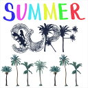 夏☆シール式ウォールステッカー summer 夏休み 祭り ひまわり 海 太陽 SURF 飾り 90×90cm 剥がせる カッティングシート wall sticker 雑貨 016543