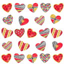 3sizeから選べる!バレンタイン☆シール式ウォールステッカー Valentine チョコ ハート 飾り 装飾 おしゃれ 壁紙 剥がせる DIY プチリフォーム パーティ 賃貸 190×427mm 390×877mm 590×1327mm Ssize Msize Lsize 016797