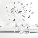 母の母の日☆ シール式ウォールステッカー ウォールステッカー 飾り 90×90cm 壁紙 mothers day カーネーション 花 プレゼント剥がせる カッテ...