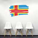 国旗☆シール式ウォールステッカー 90×90cm 世界の国旗 world flag 飾り 壁紙 はがせる 剥がせる カッティングシート wall sticker...