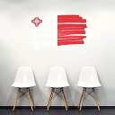 国旗☆シール式ウォールステッカー 90×90cm 世界の国旗 world flag 飾り 壁紙 はがせる 剥がせる カッティングシート wall sticker...