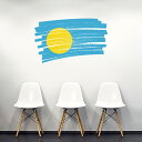 国旗☆シール式ウォールステッカー 90×90cm 世界の国旗 world flag 飾り 壁紙 はがせる 剥がせる カッティングシート wall sticker...