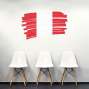 国旗☆シール式ウォールステッカー 90×90cm 世界の国旗 world flag 飾り 壁紙 はがせる 剥がせる カッティングシート wall sticker...