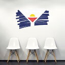 国旗☆シール式ウォールステッカー 90×90cm 世界の国旗 world flag 飾り 壁紙 はがせる 剥がせる カッティングシート wall sticker...