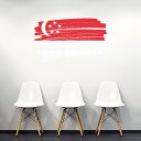 国旗☆シール式ウォールステッカー 90×90cm 世界の国旗 world flag 飾り 壁紙 はがせる 剥がせる カッティングシート wall sticker...