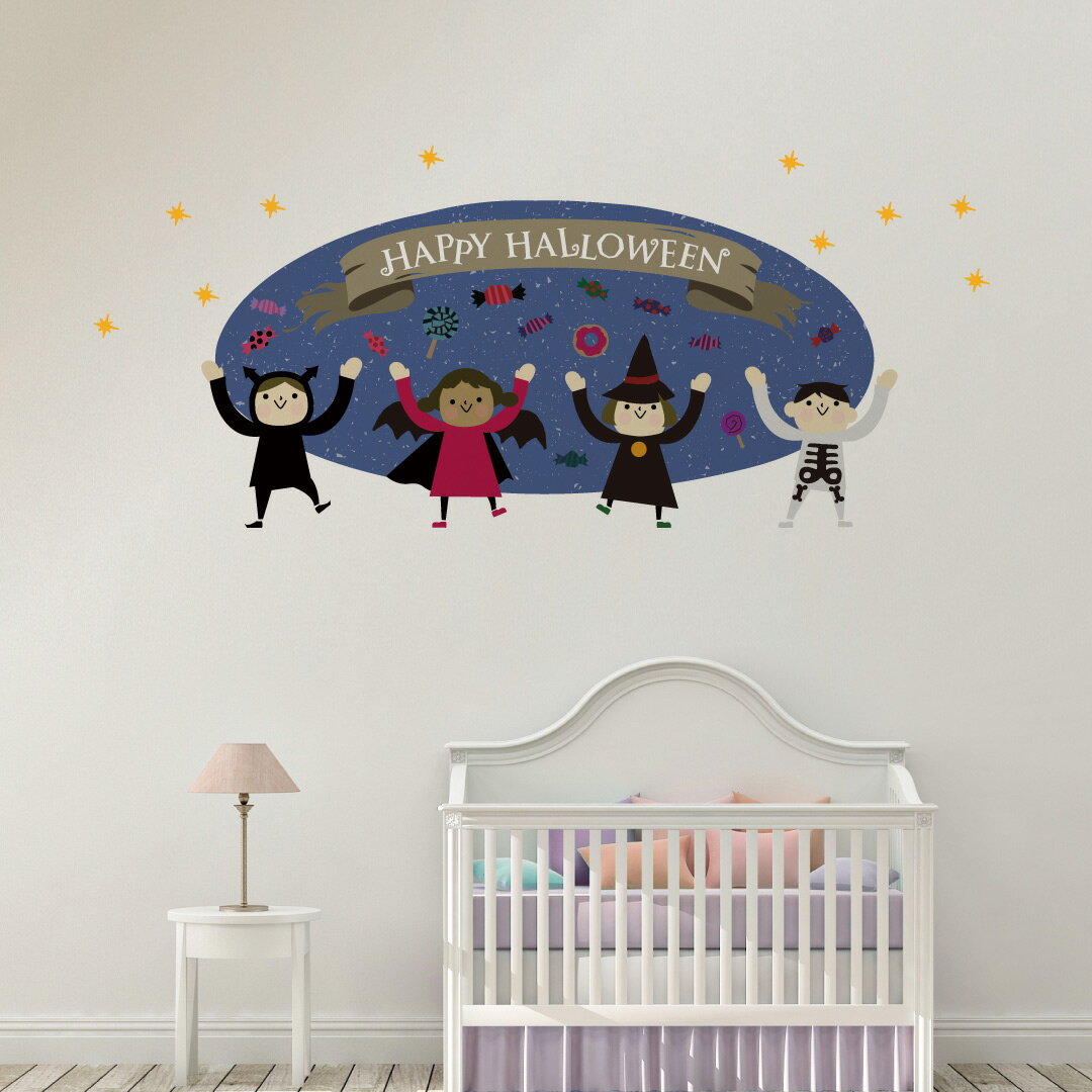 2024 ハロウィン シール式 ウォールステッカー halloween　ハロウィーン パーティ 文字 魔女 お菓子 600×1350mm ハロウィン ウォールステッカー ハロウィン かぼちゃ Halloween　026126