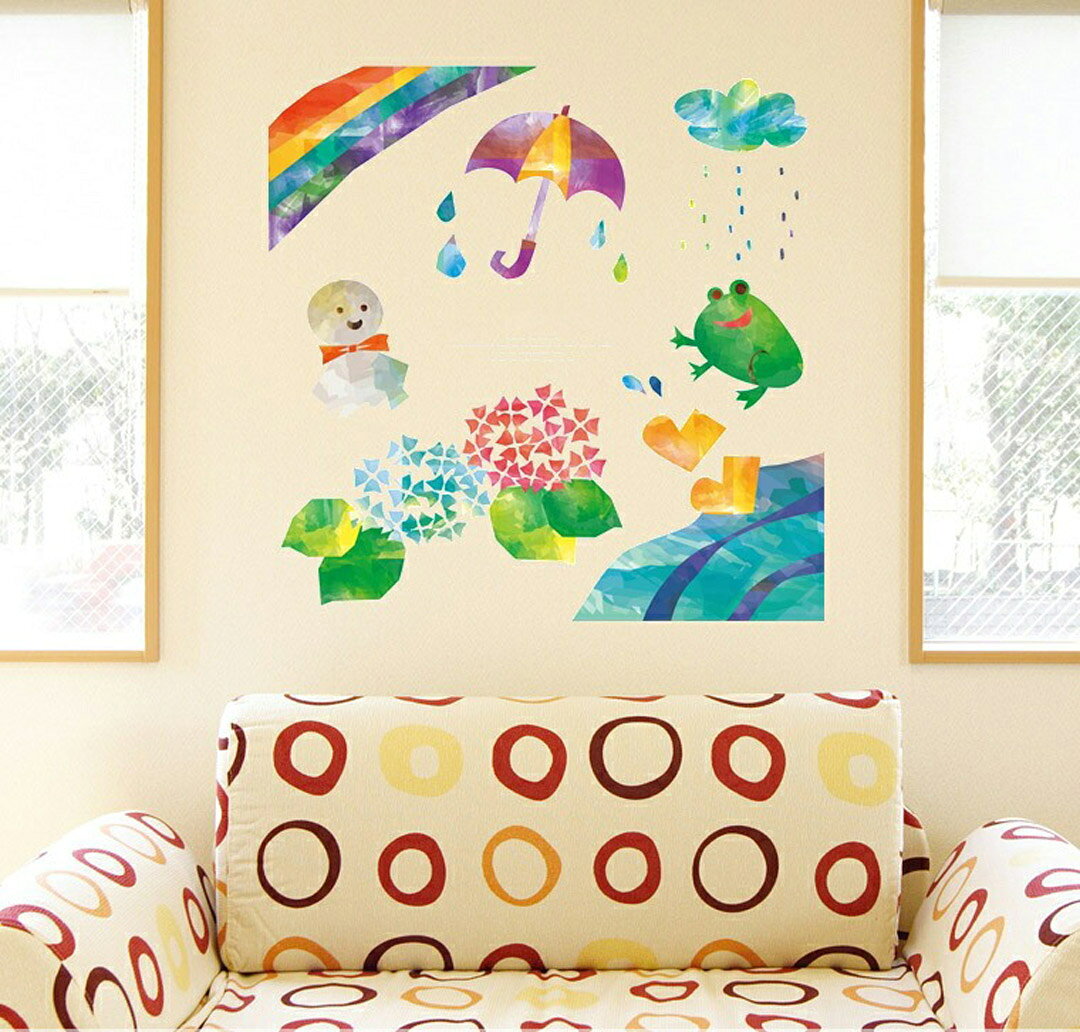 3sizeから選べる!梅雨☆シール式ウォールス...の紹介画像2