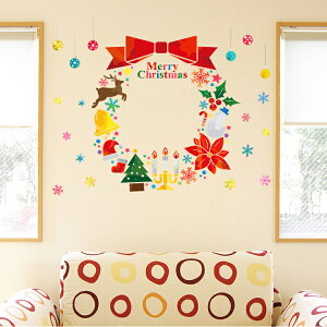 ウォールステッカー 2023 クリスマス Christmas 飾り 60×60cm Msize xmas 壁紙 はがせる サンタ パーティー