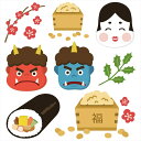 節分☆ シール式ウォールステッカー 節分 ウォールステッカー...
