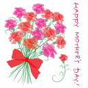 母の日☆ シール式ウォールステッカー ウォールステッカー 飾り 60×60cm 壁紙 mothers day カーネーション 花 プレゼント剥がせる カッティン...