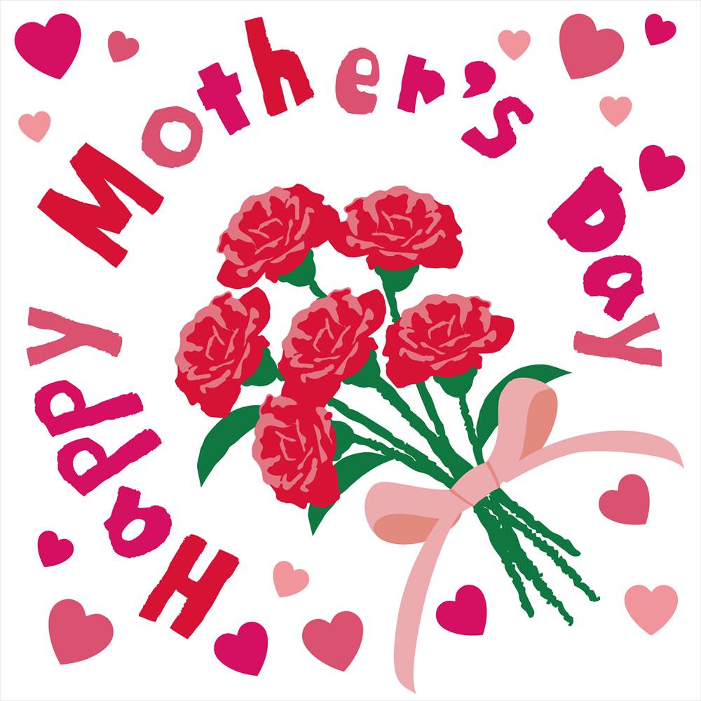 母の日☆ シール式ウォールステッカー ウォールステッカー 飾り 60×60cm easter 壁紙 mothers day カーネーション 花 プレゼント剥がせる カッティングシート wall sticker 雑貨 DIY 015892